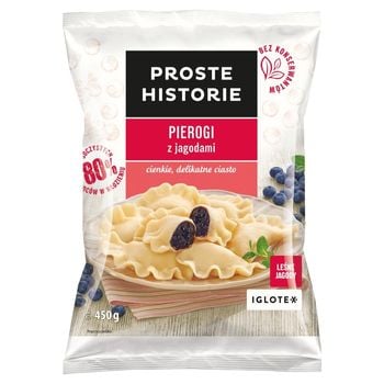 Proste Historie Pierogi z jagodami 450 g Zakupy online z dostawą do