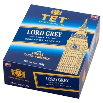 TET Lord Grey Herbata Czarna Z Aromatem Bergamotki 200 G 100 X 2 G