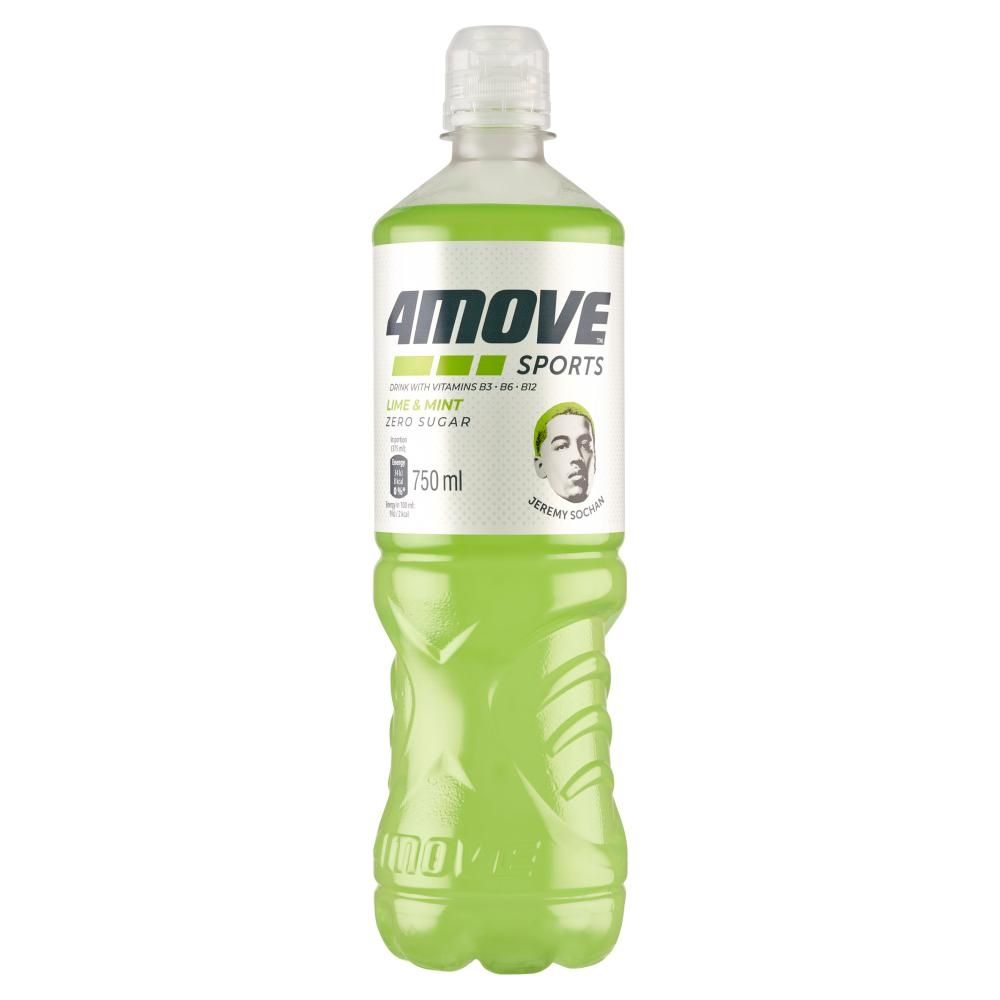 4Move Zero Sugar Napój niegazowany o smaku limonka mięta 750 ml