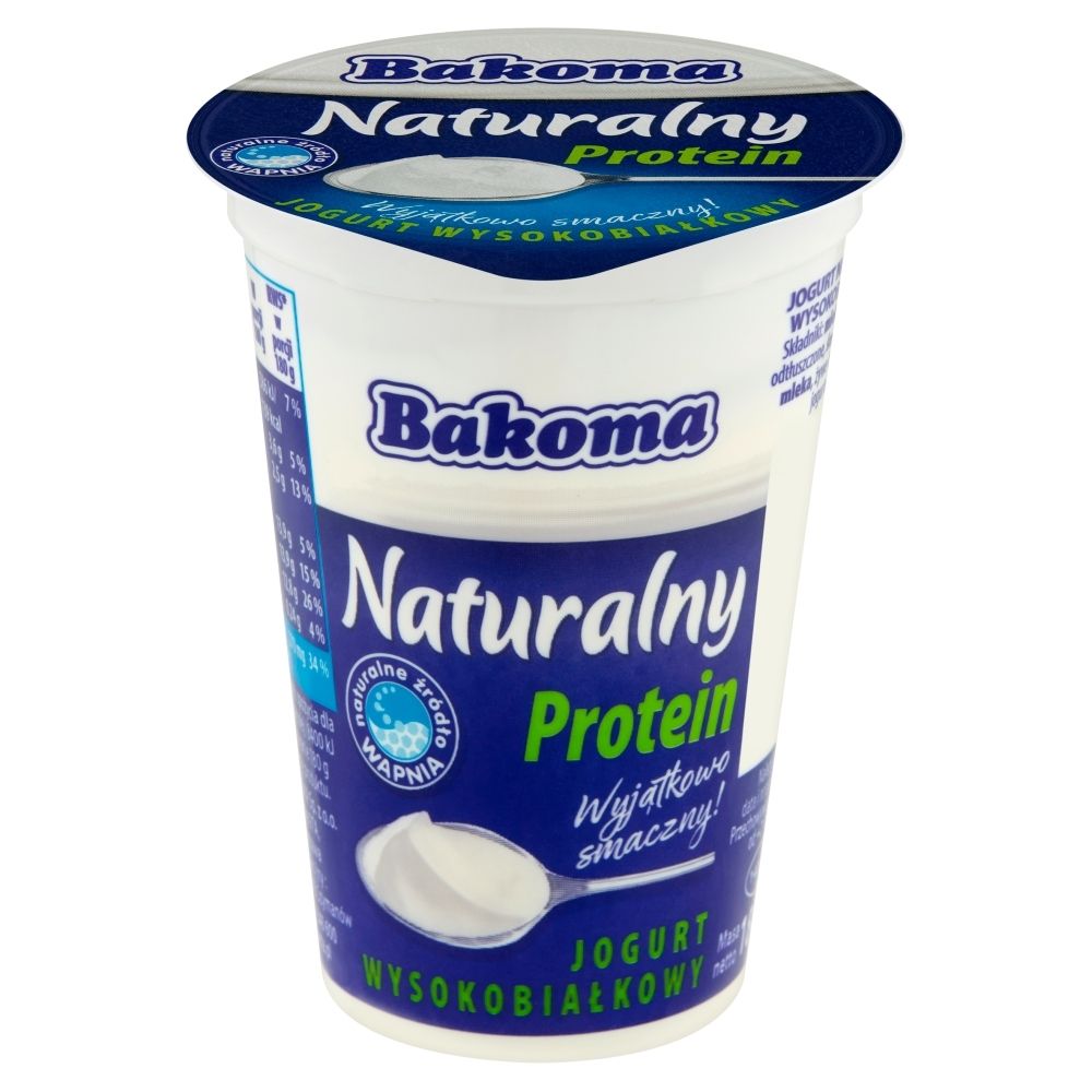 Bakoma Jogurt wysokobiałkowy naturalny 180 g Zakupy online z dostawą