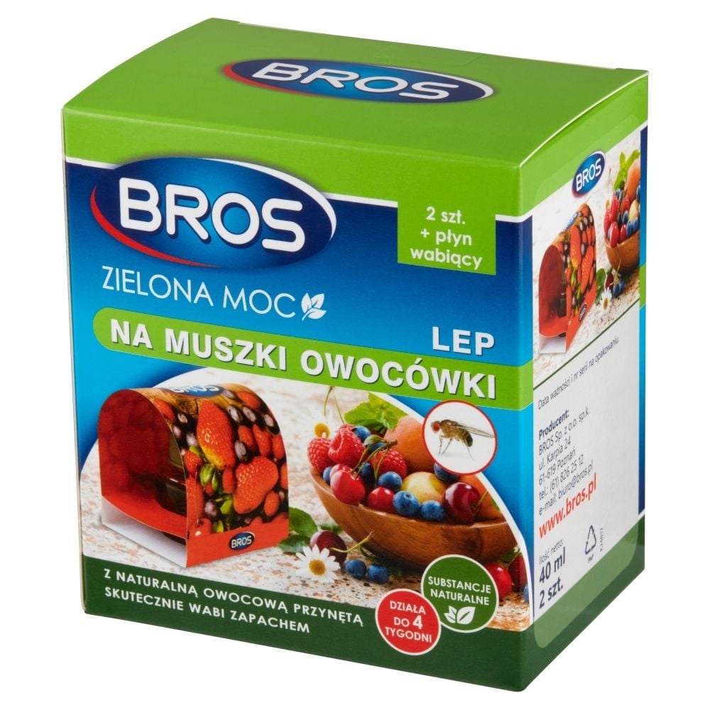 Bros Zielona Moc Lep Na Muszki Owoc Wki Sztuki P Yn Wabi Cy Ml