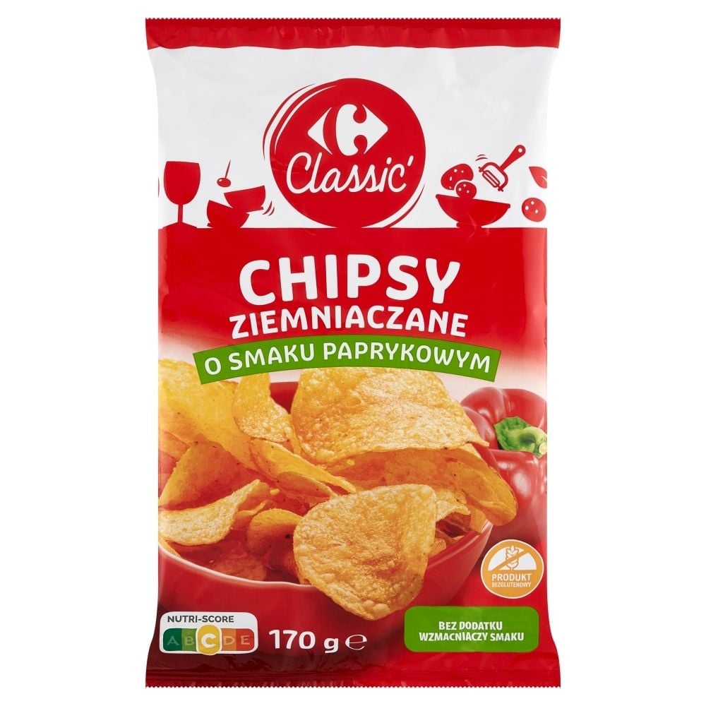 Carrefour Classic Chipsy Ziemniaczane O Smaku Paprykowym G Zakupy