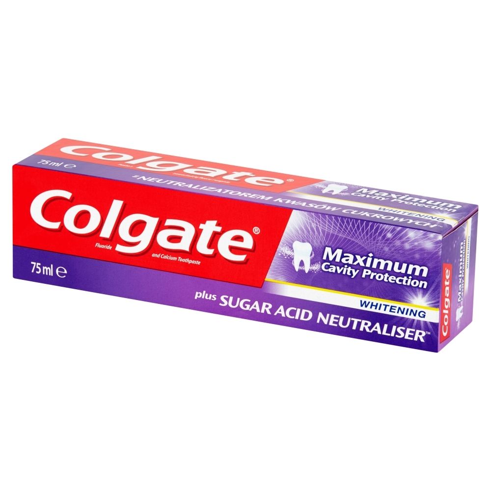 Colgate Maximum Cavity Protection Whitening Pasta Z Zawarto Ci Fluoru