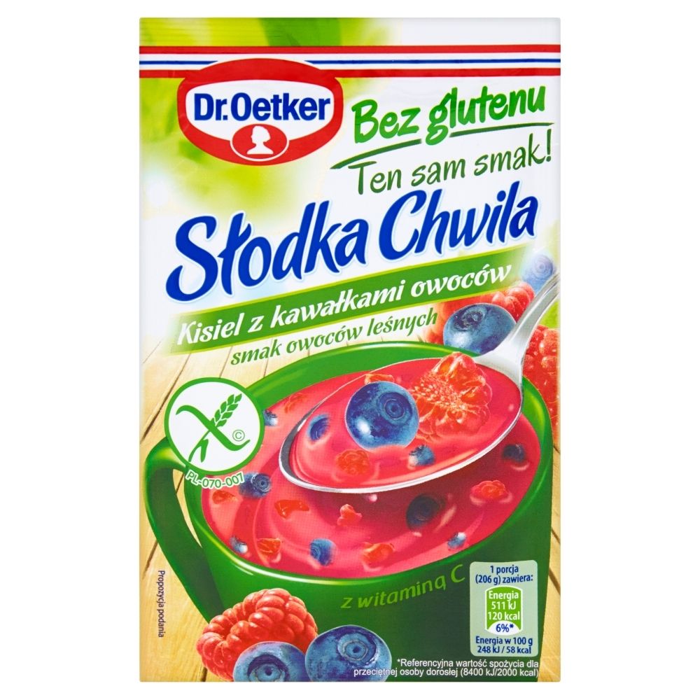 Dr Oetker S Odka Chwila Kisiel Z Kawa Kami Owoc W Bez Glutenu Smak