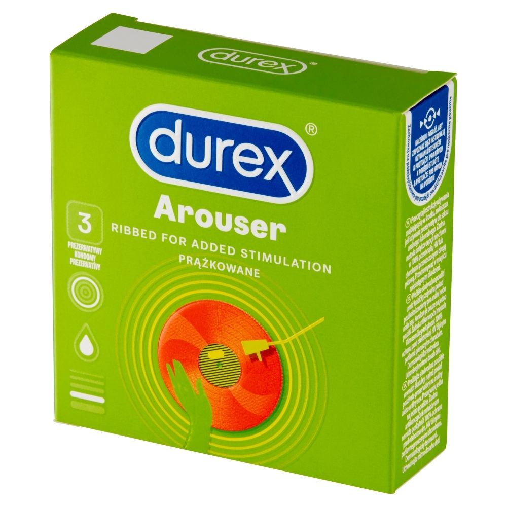 Durex Arouser Prezerwatywy 3 sztuki Zakupy online z dostawą do domu