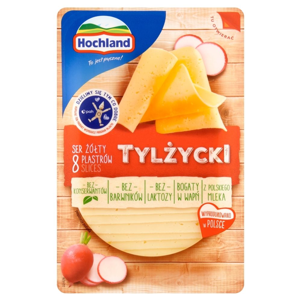 Hochland Ser żółty tylżycki w plastrach 135 g Zakupy online z dostawą