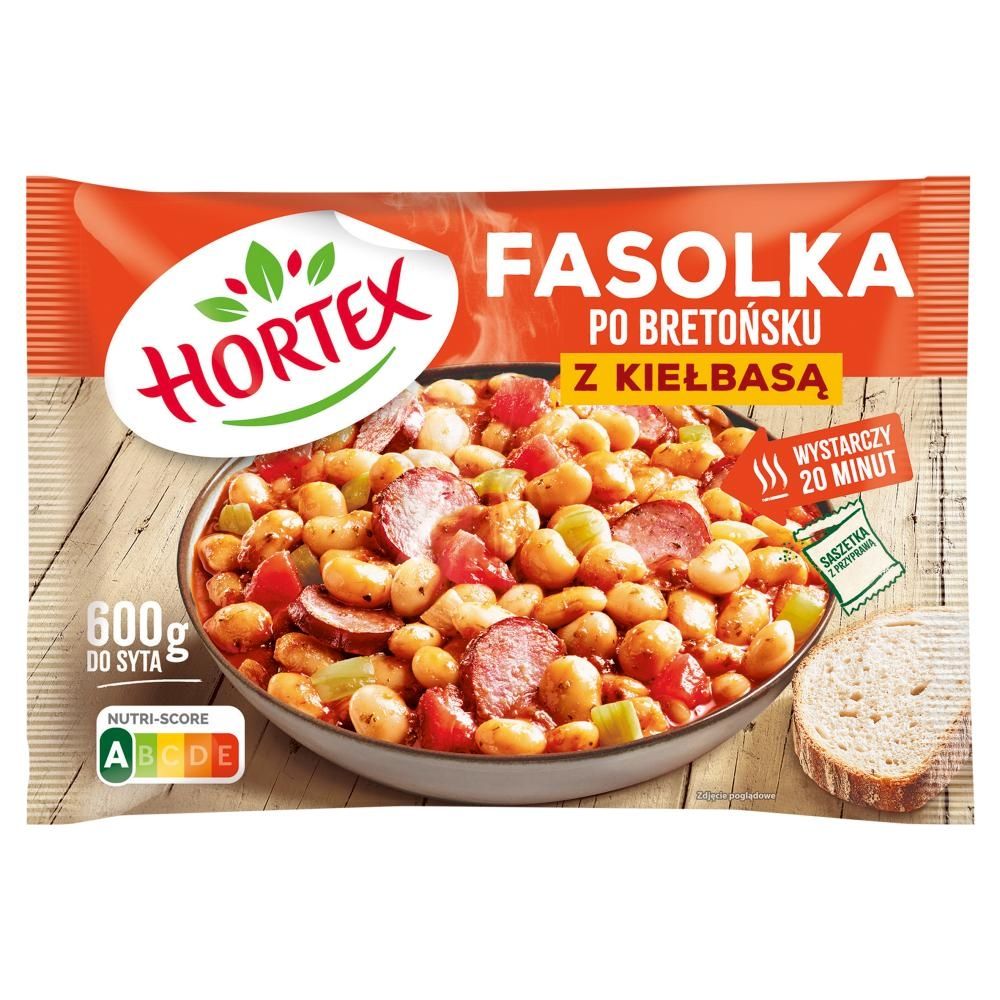 Hortex Fasolka po bretońsku z kiełbasą 600 g Zakupy online z dostawą