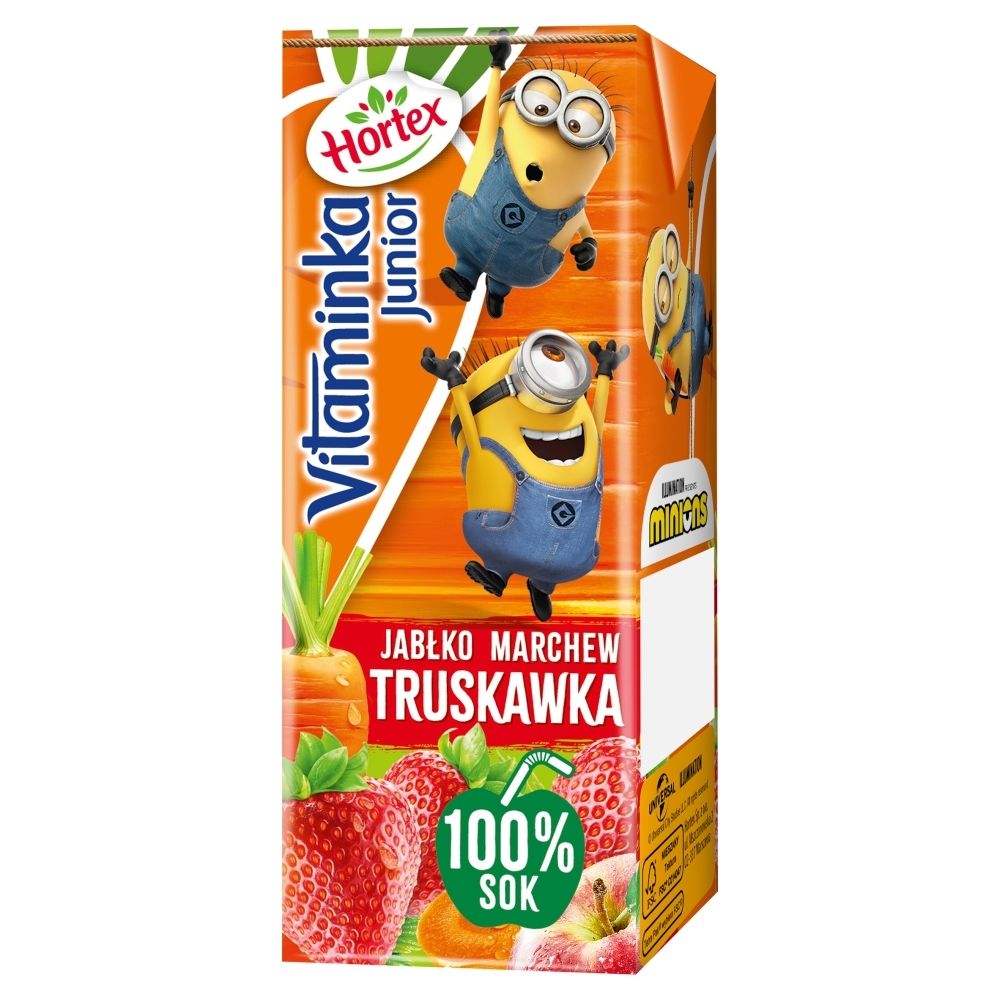 Hortex Vitaminka Junior Sok Jab Ko Marchew Truskawka Ml