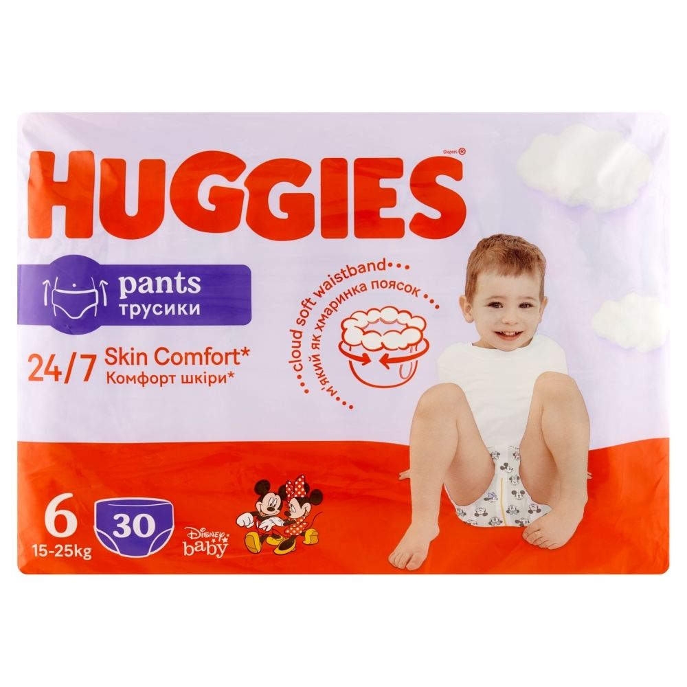 Huggies Pieluchomajtki 6 15 25 kg 30 sztuk Zakupy online z dostawą do