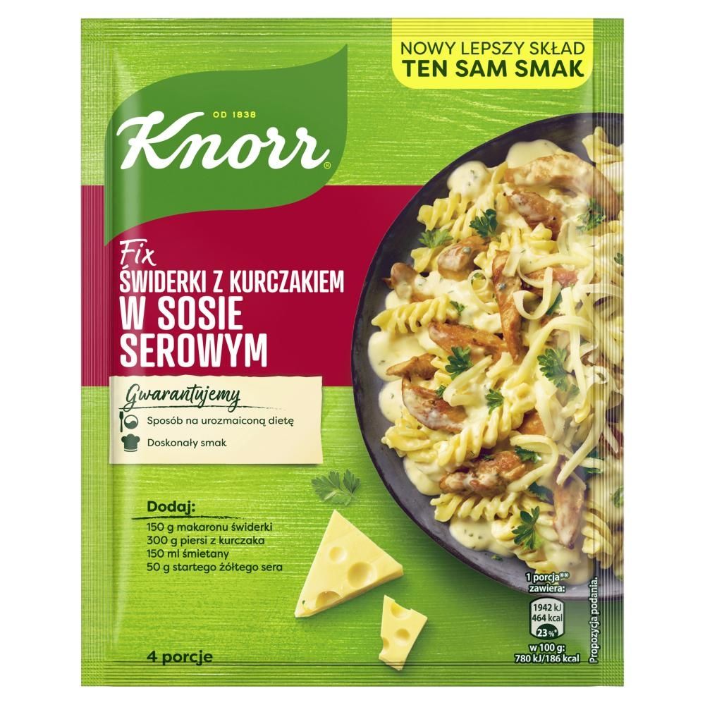 Knorr Fix świderki z kurczakiem w sosie serowym 38 g Zakupy online z