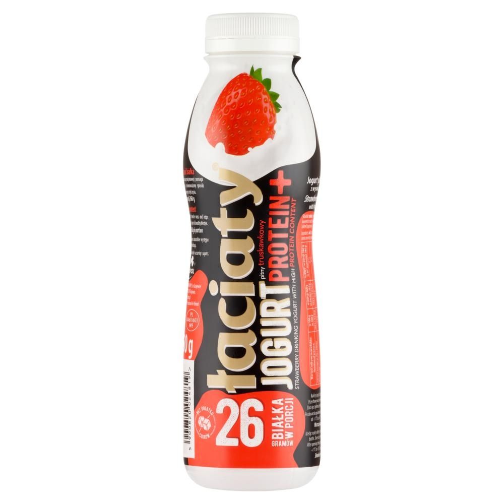 Łaciaty Protein Jogurt pitny truskawkowy 360 g Zakupy online z