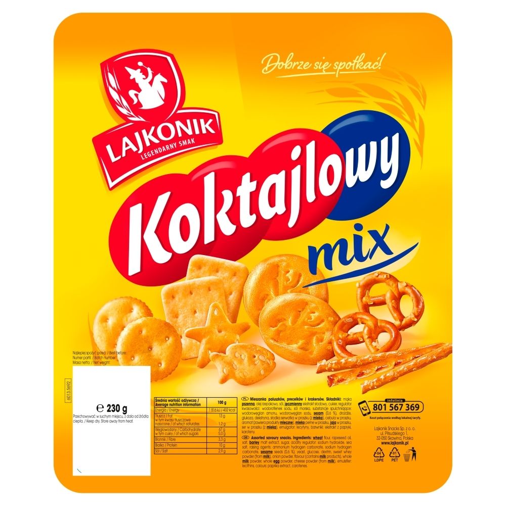 Lajkonik Koktajlowy mix 230 g Zakupy online z dostawą do domu