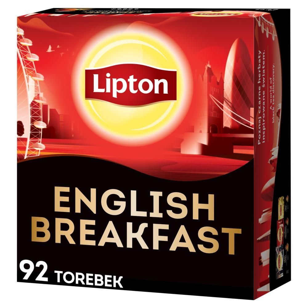 Lipton English Breakfast Herbata Czarna 184 G 92 Torebek Zakupy