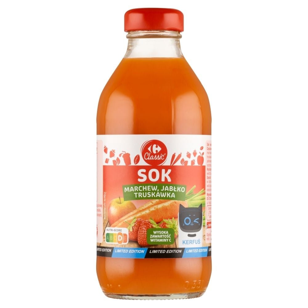 Carrefour Classic Sok marchew jabłko truskawka 330 ml Zakupy online z