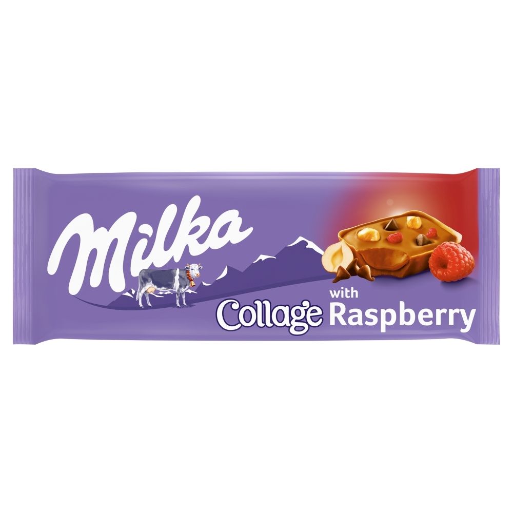 Milka Wyrób cukierniczy Collage with Raspberry 93 g Zakupy online z