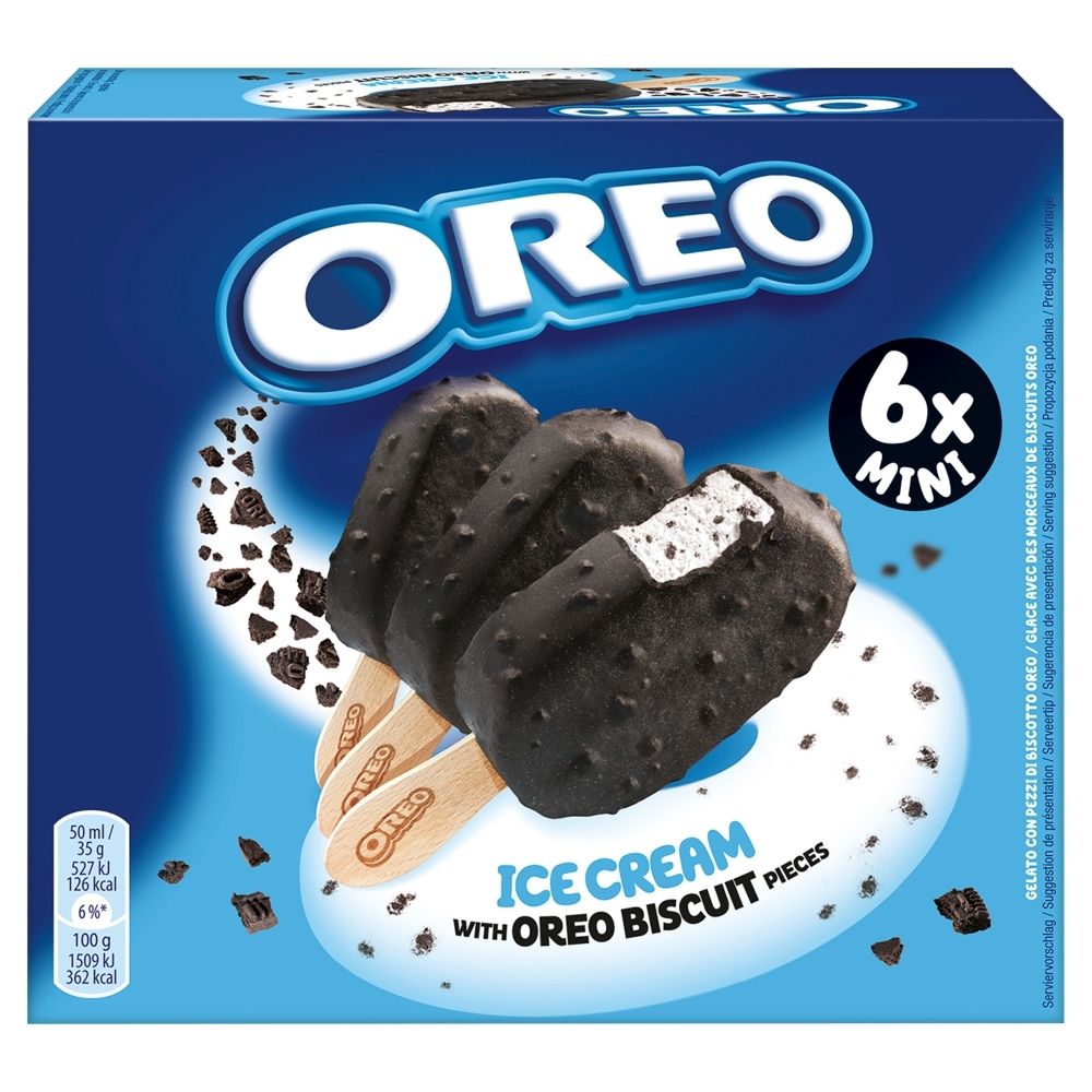 Oreo Lody O Smaku Waniliowym Z Ciastkami Kakaowymi Ml Sztuk