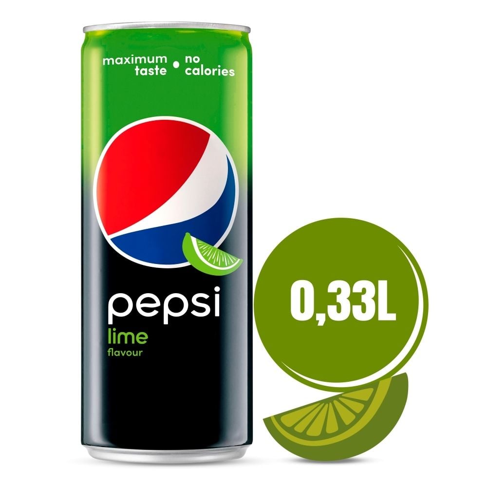 Pepsi Lime Napój gazowany 330 ml Zakupy online z dostawą do domu