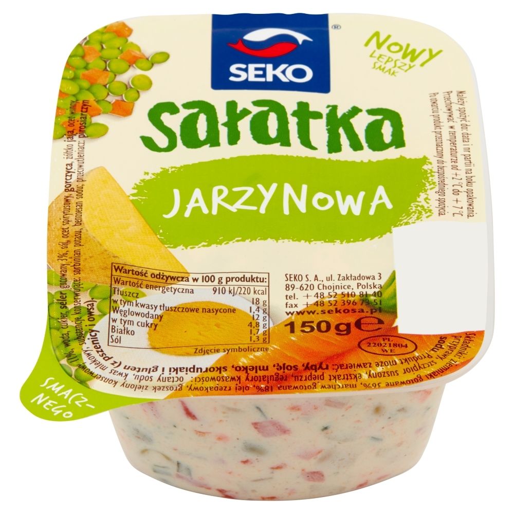 SEKO Sałatka jarzynowa 150 g Zakupy online z dostawą do domu