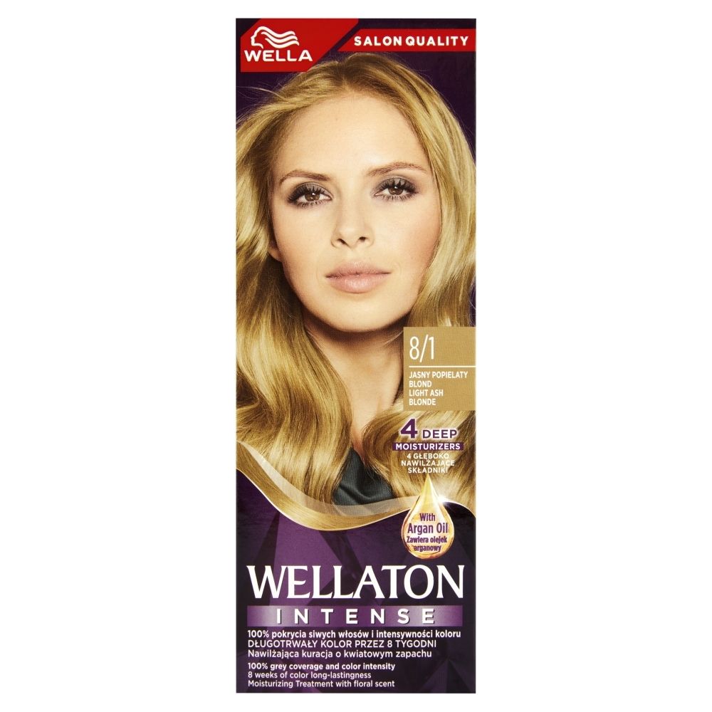 Wella Wellaton Krem intensywnie koloryzujący jasny popielaty blond 8 1