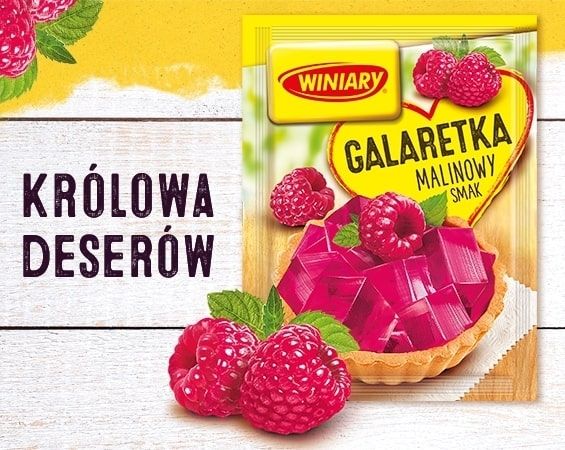 Winiary Galaretka malinowy smak 71 g Zakupy online z dostawą do domu