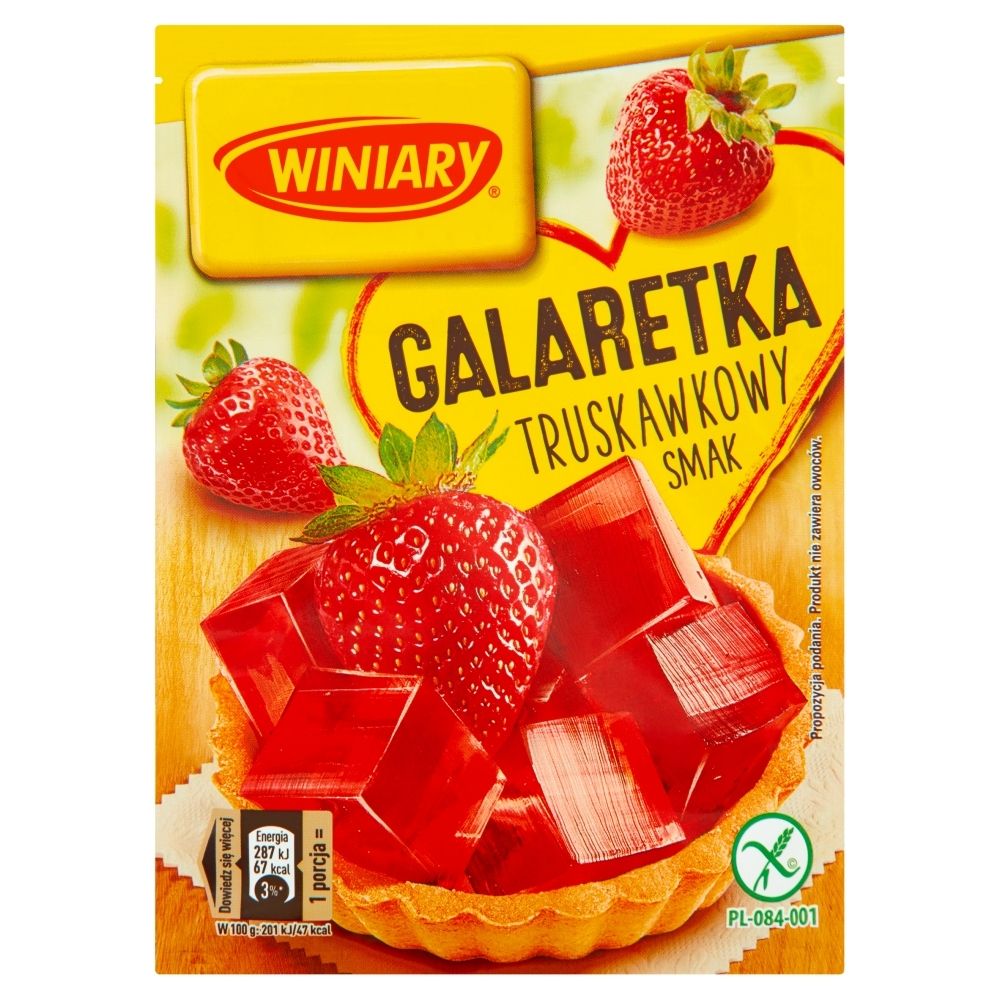 Winiary Galaretka truskawkowy smak 71 g Zakupy online z dostawą do