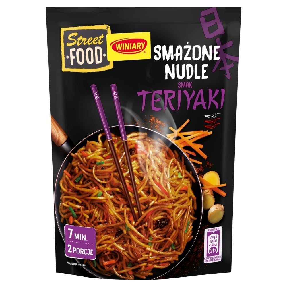 Winiary Street Food Smażone nudle smak teriyaki 130 g Zakupy online z