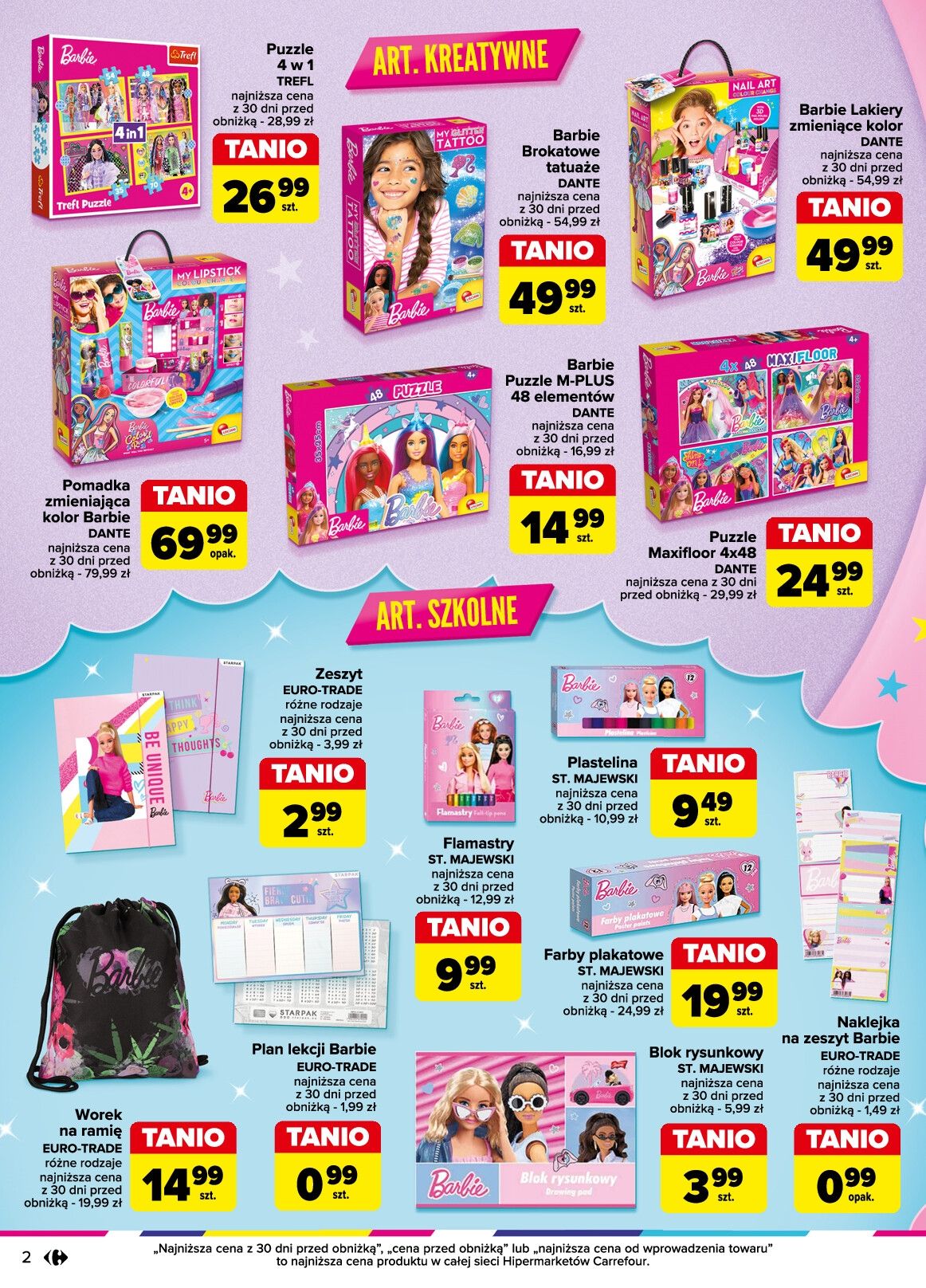 urodziny Barbie 5441 od 19.08 gazetka promocyjna Carrefour