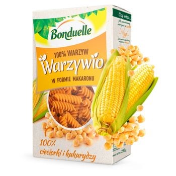 Bonduelle Warzywio Warzywa W Formie Makaronu Z Cieciorki I Kukurydzy ...