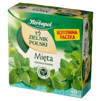 Herbapol Zielnik Polski Herbatka Ziołowa Mięta 80 G (40 X 2 G) - Zakupy ...