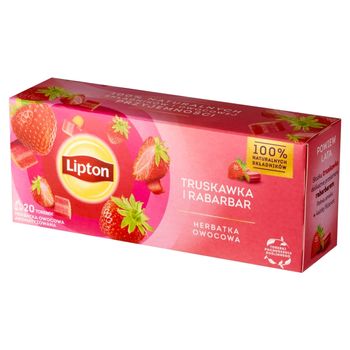 Lipton Herbatka Owocowa Truskawka I Rabarbar 32 G (20 Torebek) - Zakupy ...