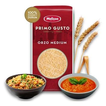 Melissa Primo Gusto Makaron orzo medium 500 g - Zakupy online z dostawą ...