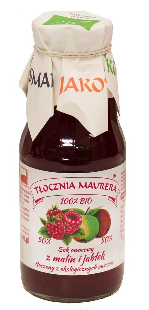 100% BIO - Sok z malin i jabłek 300 ml