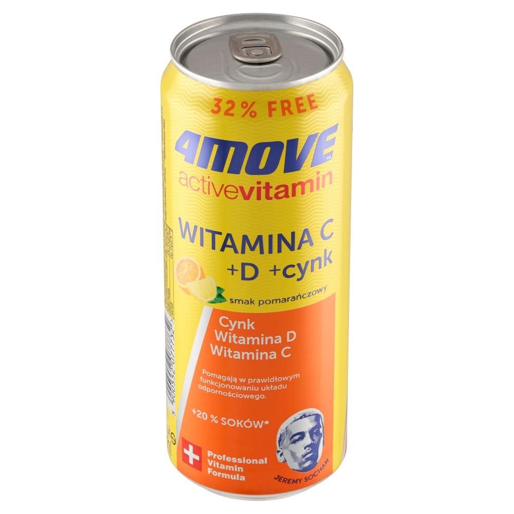 4Move Active Vitamin Gazowany napój smak pomarańczowy 330 ml