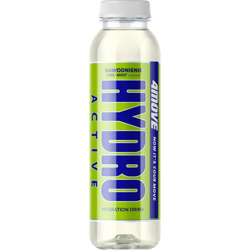 4Move Hydro Active Napój izotoniczny niegazowany o smaku limonka - mięta 556 ml