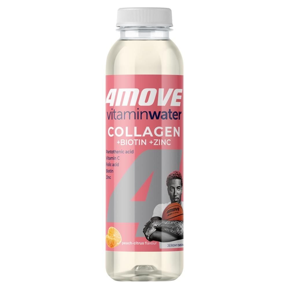 4Move Vitamin Water Collagen Napój niegazowany smak brzoskwiniowo-cytrusowy 556 ml