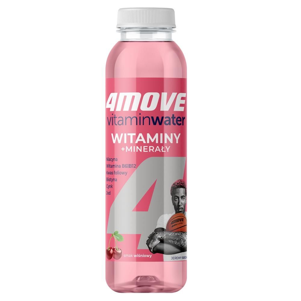 4Move Vitamin Water Witaminy + Minerały Napój niegazowany smak wiśniowy 556 ml