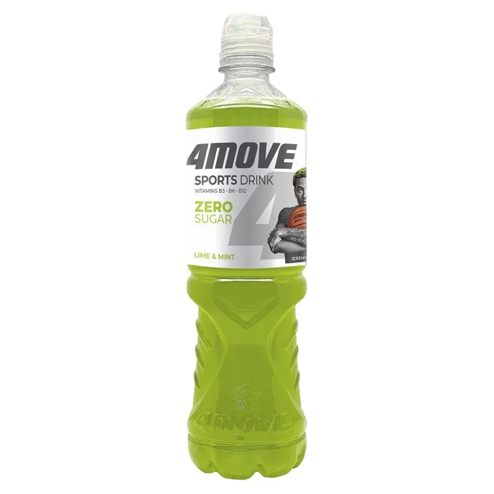 4Move Zero Sugar Napój niegazowany o smaku limonka-mięta 750 ml