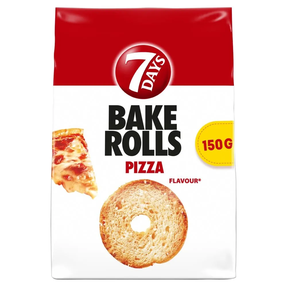 7 Days Bake Rolls Chrupki chlebowe o smaku pizzy 150 g