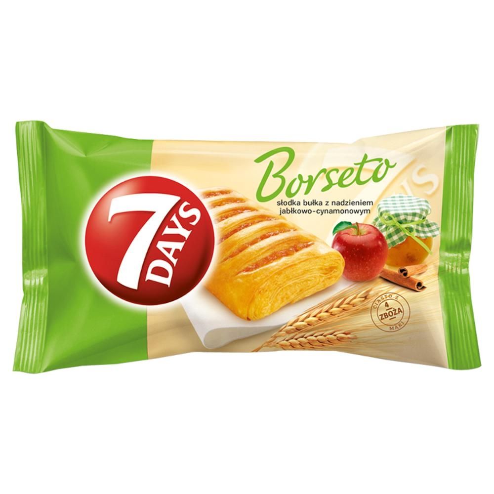 7 Days Borseto Słodka bułka z nadzieniem jabłkowo-cynamonowym 80 g