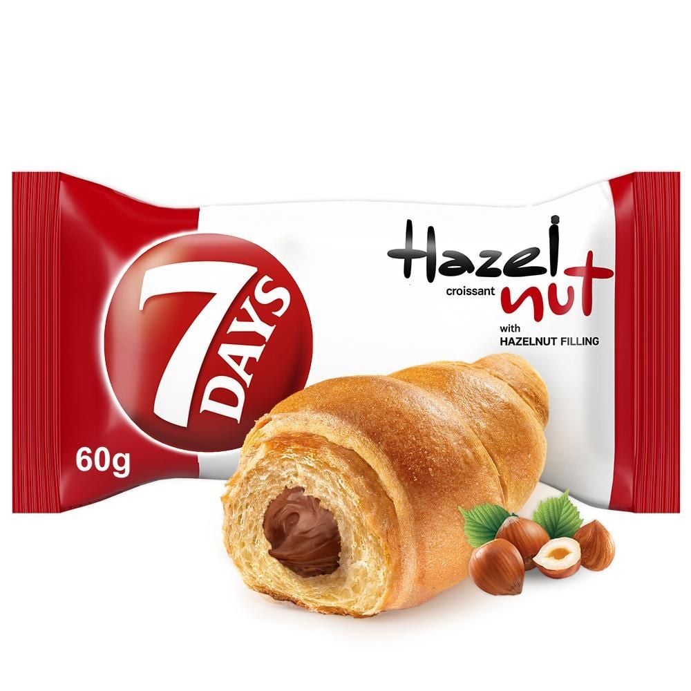 7 Days Croissant z nadzieniem z orzechów laskowych 60 g