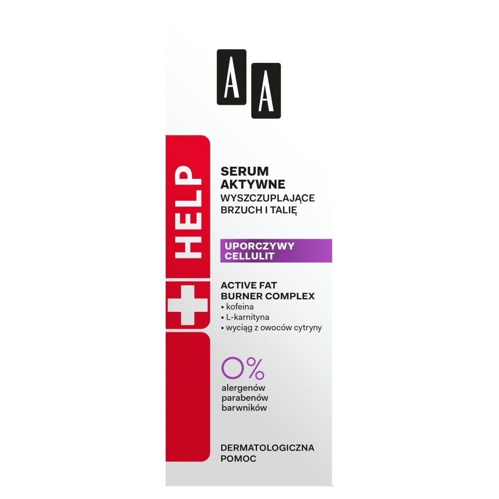 AA Help Uporczywy cellulit Serum aktywne wyszczuplające brzuch i talię 200 ml