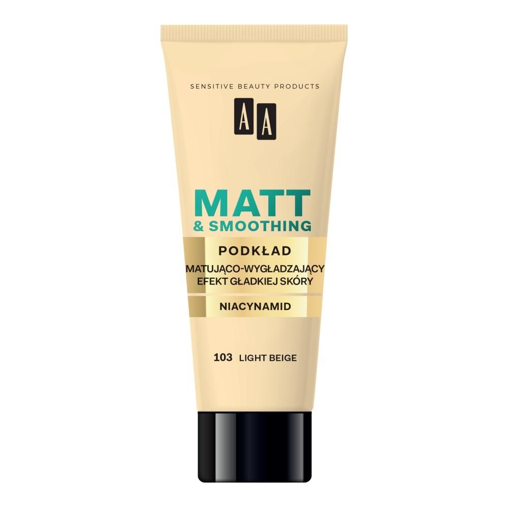 AA Make Up Matt Podkład matująco wygładzający 103 Light Beige 30 ml