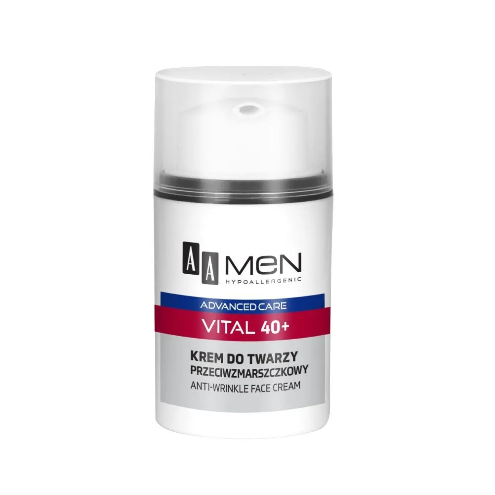 AA Men Advanced Care Vital 40+ Krem do twarzy przeciwzmarszczkowy 50 ml