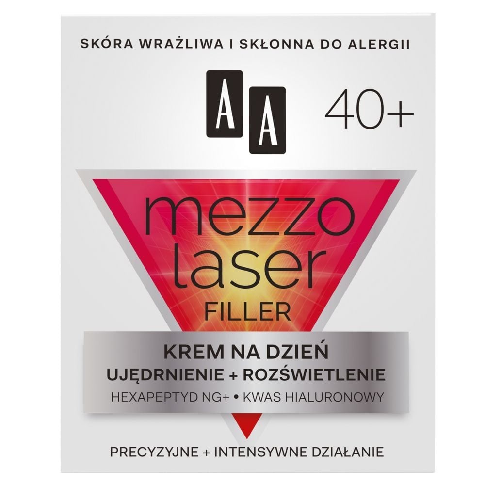 AA Mezzolaser Filler 40+ Krem redukujący zmarszczki na dzień ujędrnienie + rozświetlenie 50 ml