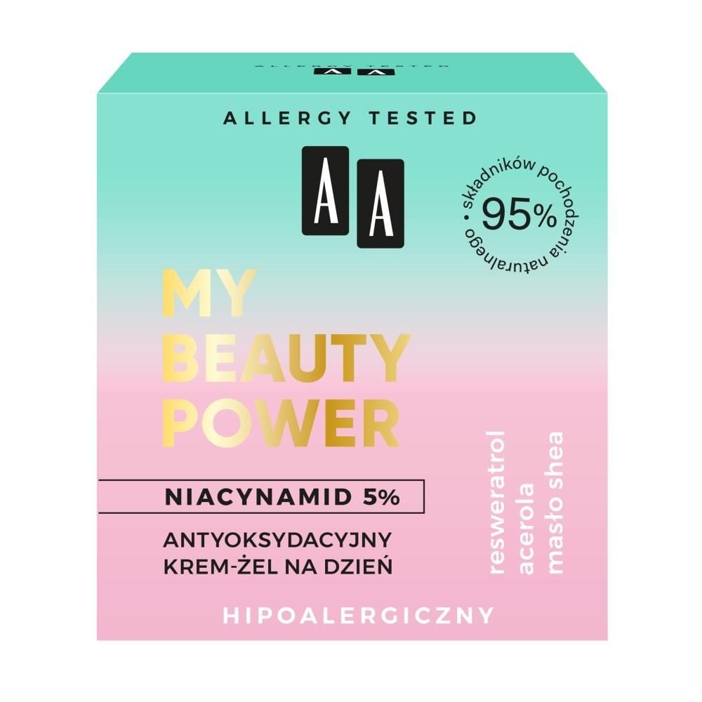 AA My Beauty Power Niacynamid 5% antyoksydacyjny krem-żel na dzień 50 ml