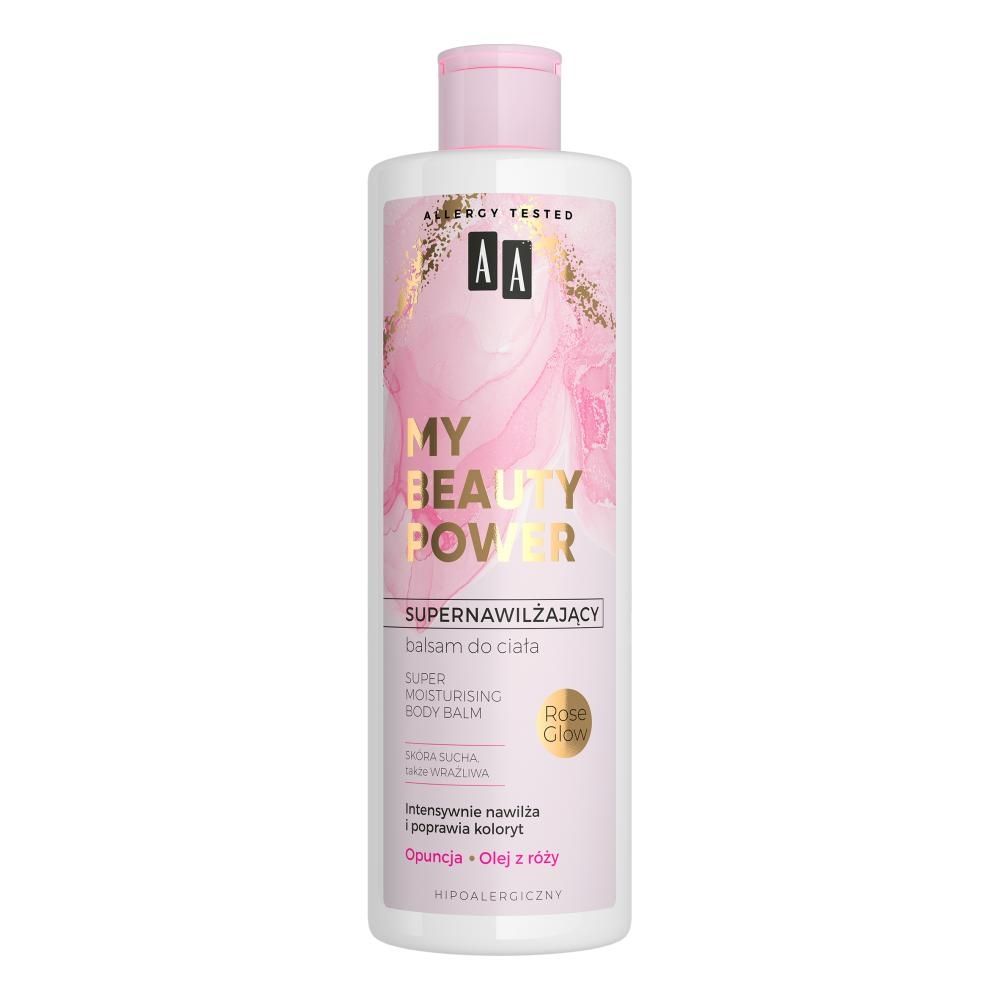 AA My Beauty Power Supernawilżający balsam do ciała Opuncja + Rose Glow 400 ml