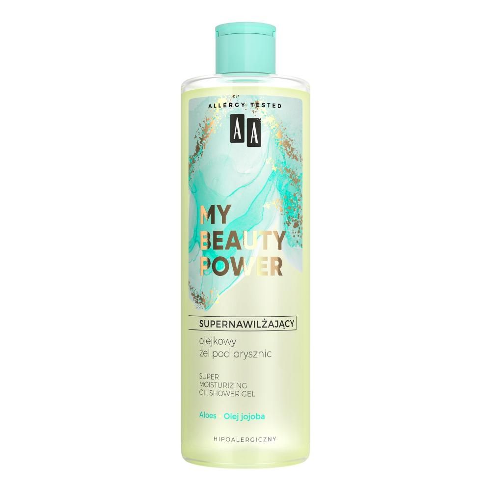 AA My Beauty Power Supernawilżający olejkowy żel pod prysznic Aloes 400 ml