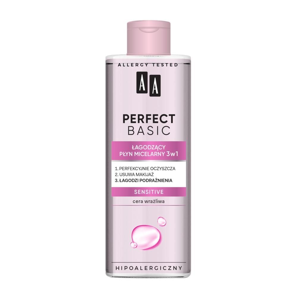 AA Perfect Basic łagodzący płyn micelarny 3w1 SENSITIVE 200 ml