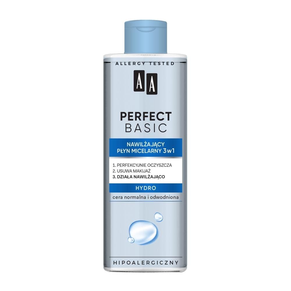 AA Perfect Basic nawilżający płyn micelarny 3w1 HYDRO 200 ml