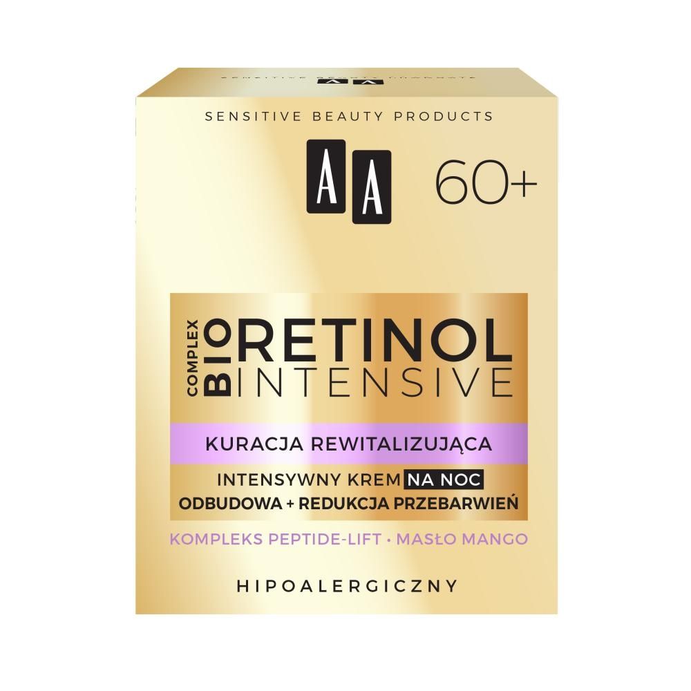 AA Retinol Intensive 60+ intensywny krem na noc odbudowa+redukcja przebarwień 50 ml